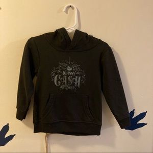 Toddler Boy Johnny Cash Black Hoodie Size 2T